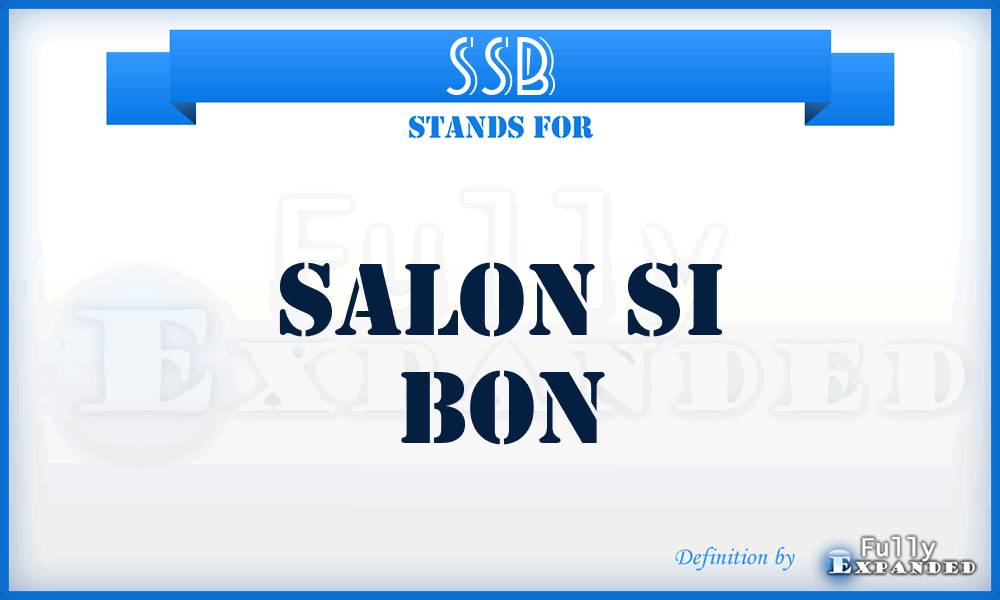 SSB - Salon Si Bon