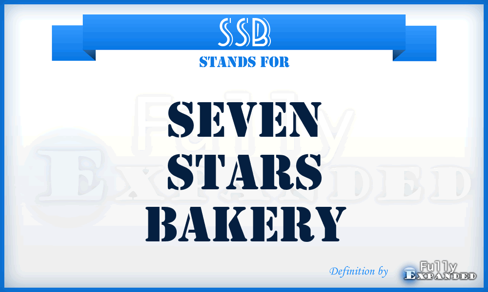 SSB - Seven Stars Bakery