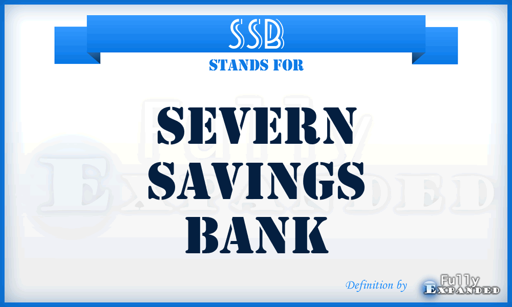 SSB - Severn Savings Bank