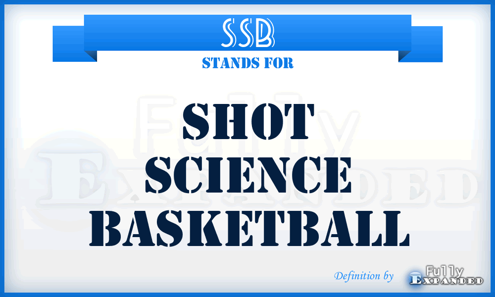 SSB - Shot Science Basketball