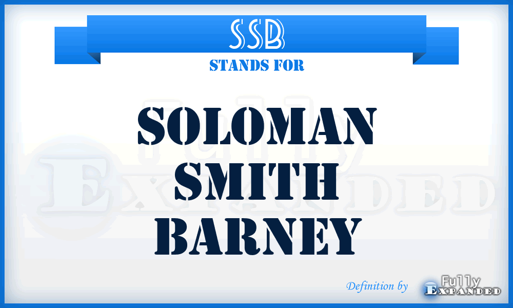 SSB - Soloman Smith Barney