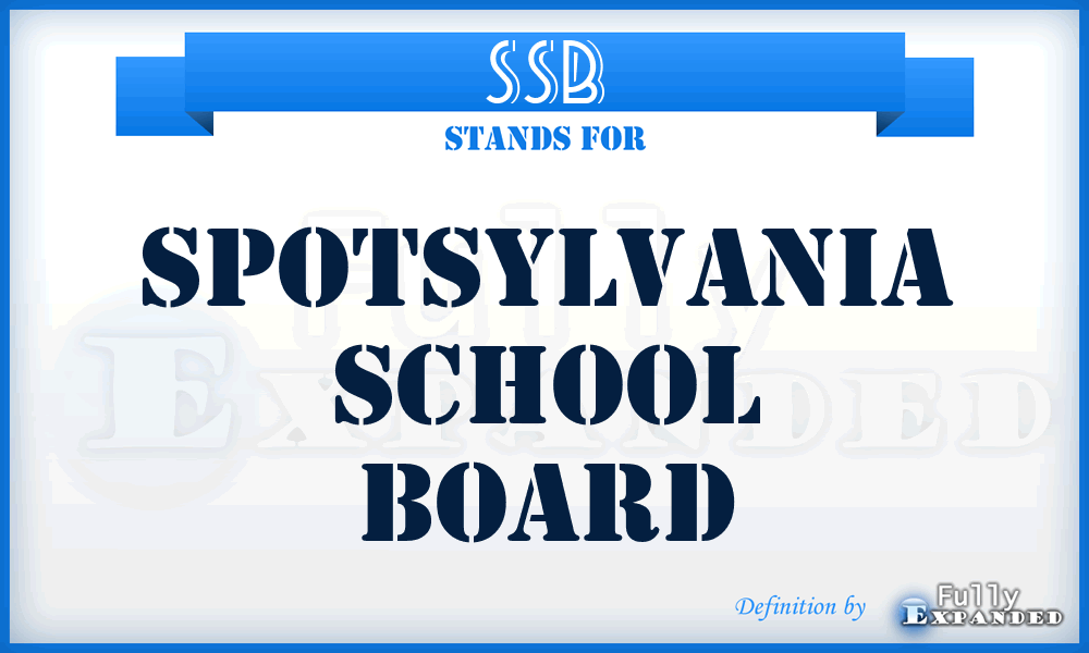 SSB - Spotsylvania School Board