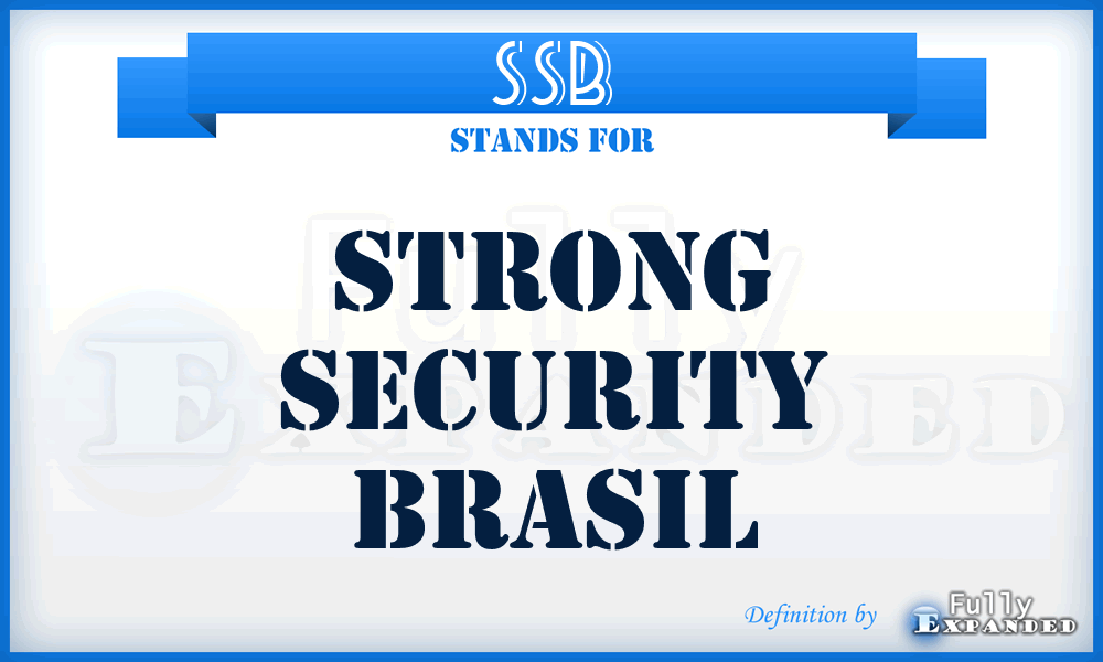 SSB - Strong Security Brasil