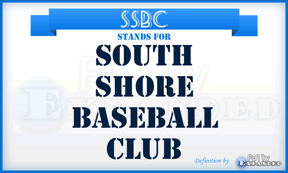 SSBC - South Shore Baseball Club