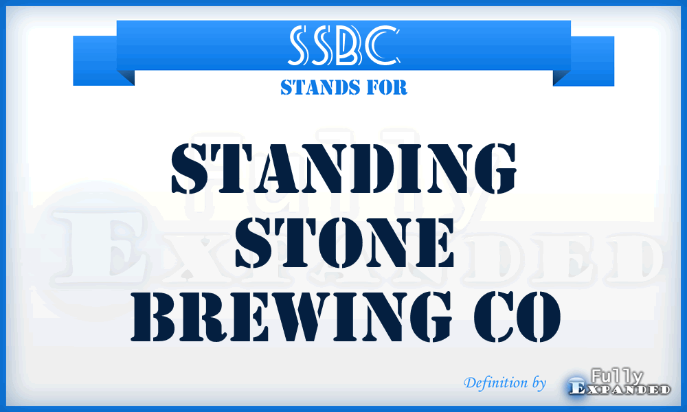 SSBC - Standing Stone Brewing Co