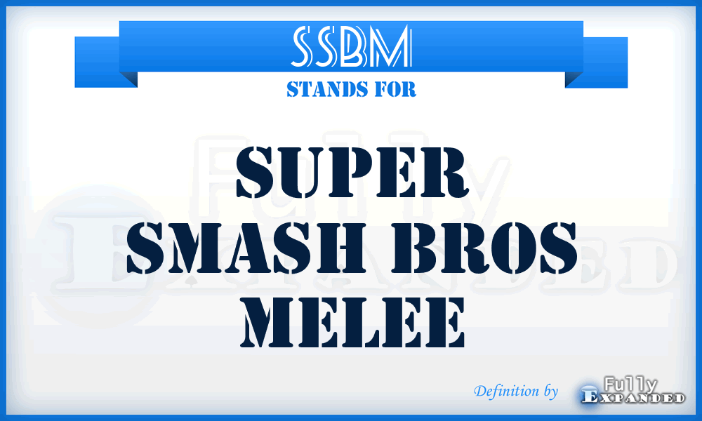 SSBM - Super Smash Bros Melee