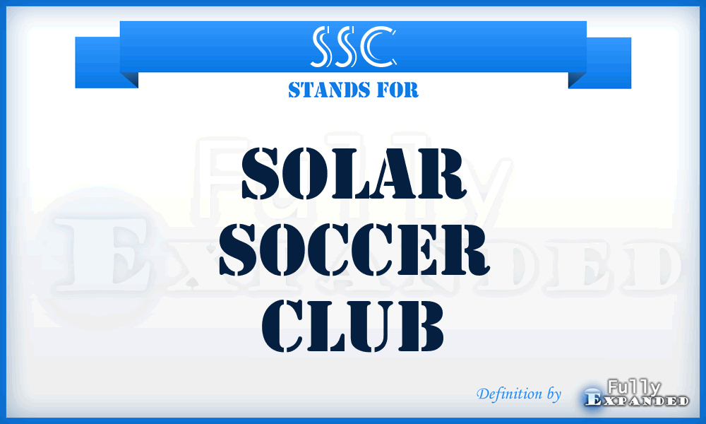 SSC - Solar Soccer Club