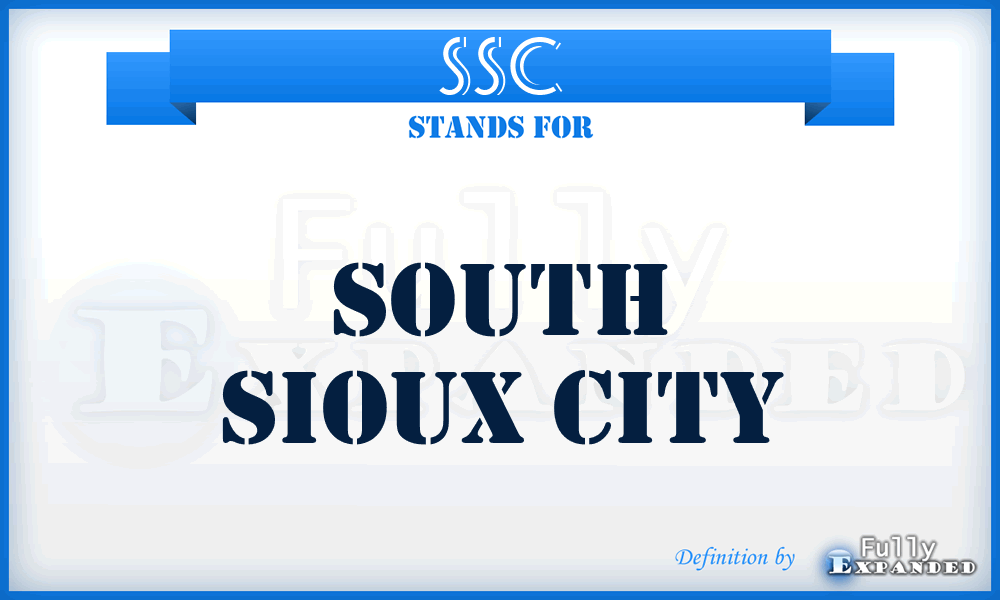 SSC - South Sioux City