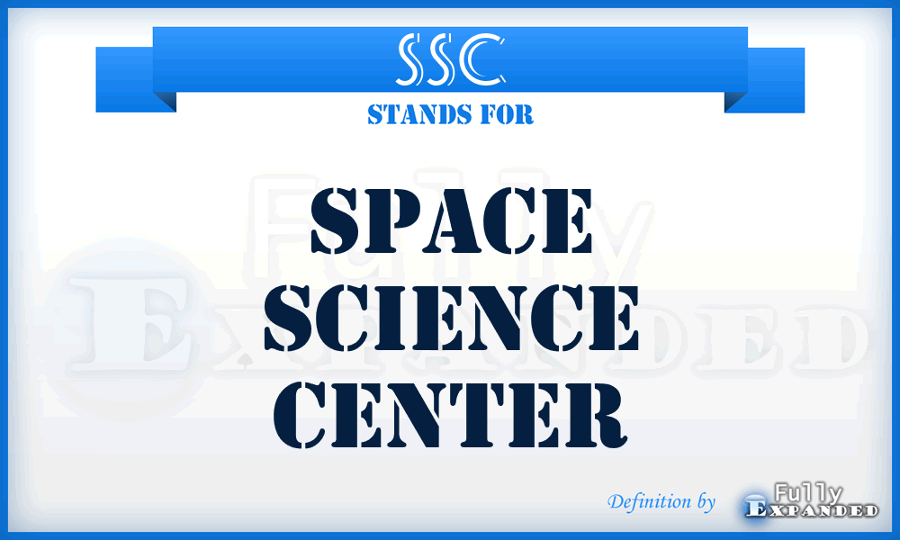 SSC - Space Science Center