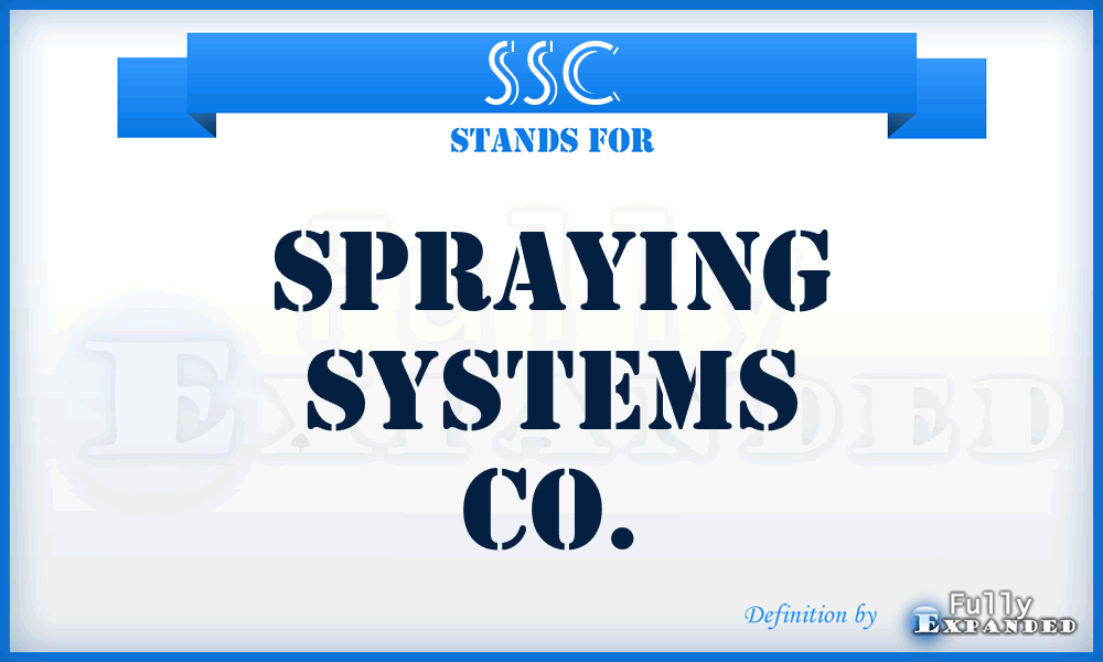 SSC - Spraying Systems Co.