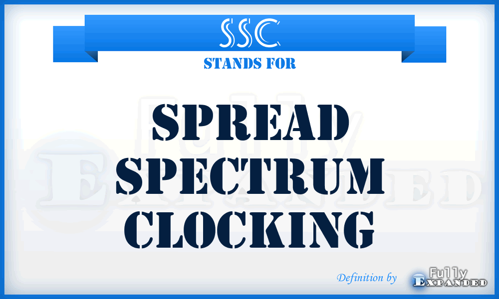 SSC - Spread Spectrum Clocking