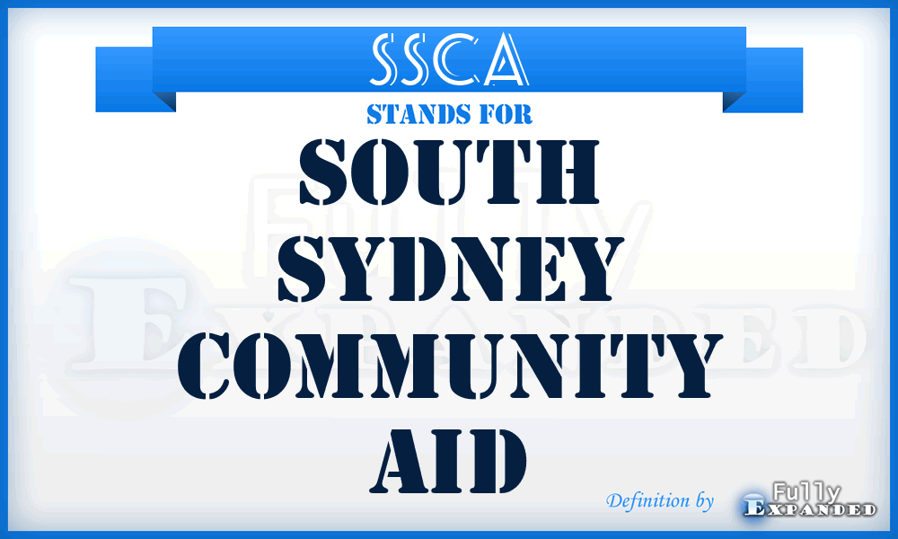 SSCA - South Sydney Community Aid