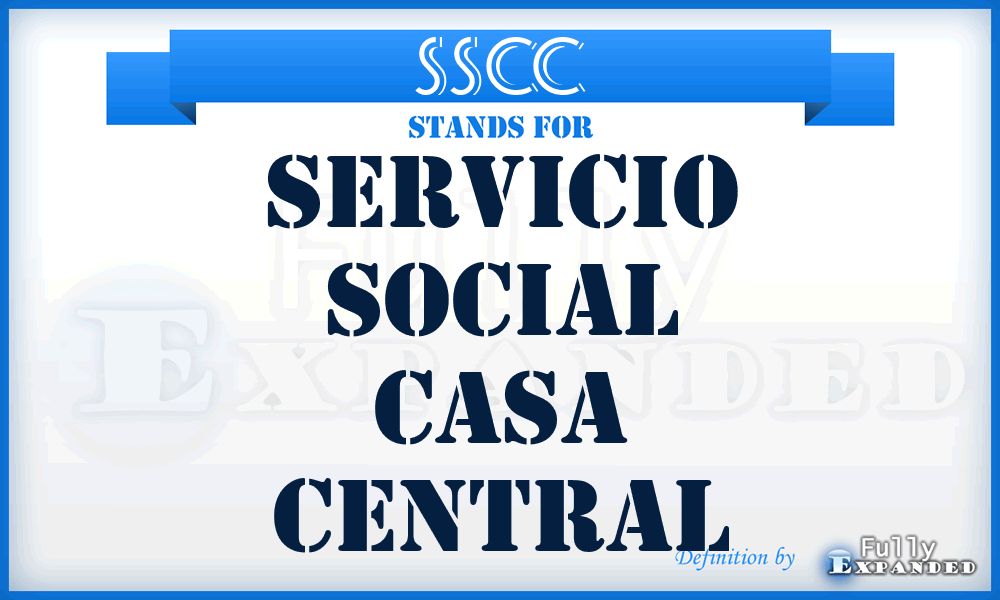 SSCC - Servicio Social Casa Central