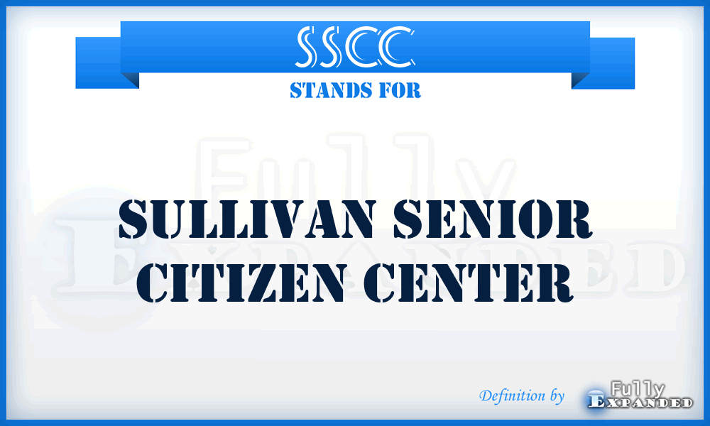 SSCC - Sullivan Senior Citizen Center