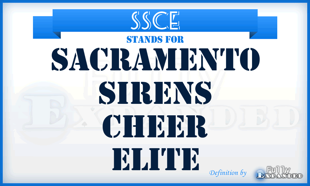 SSCE - Sacramento Sirens Cheer Elite