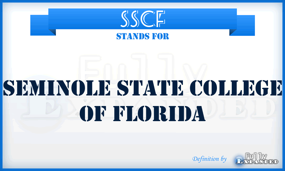 SSCF - Seminole State College of Florida