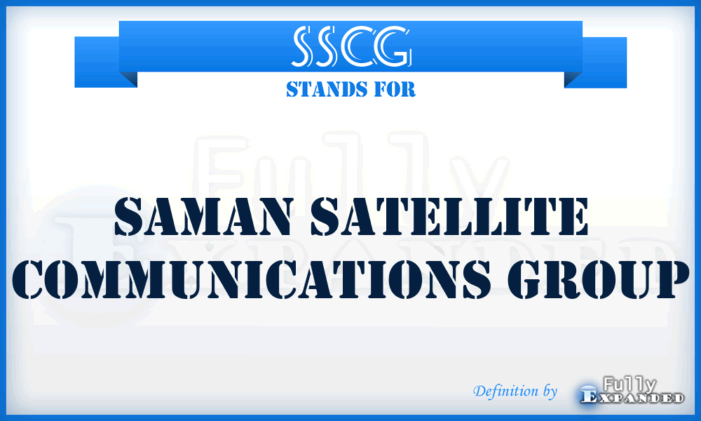 SSCG - Saman Satellite Communications Group