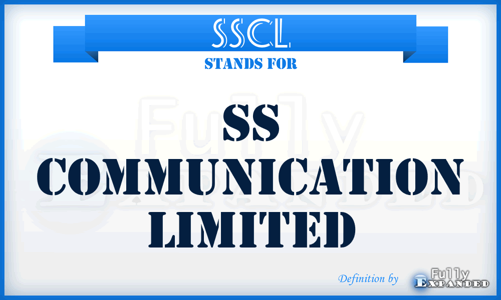 SSCL - SS Communication Limited