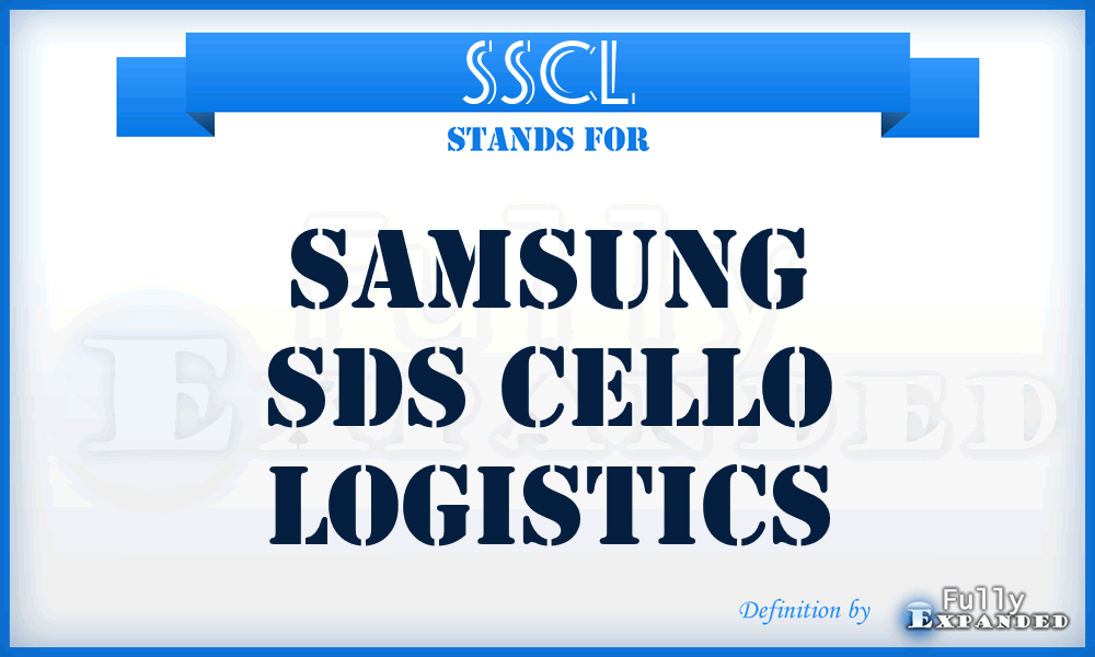 SSCL - Samsung Sds Cello Logistics