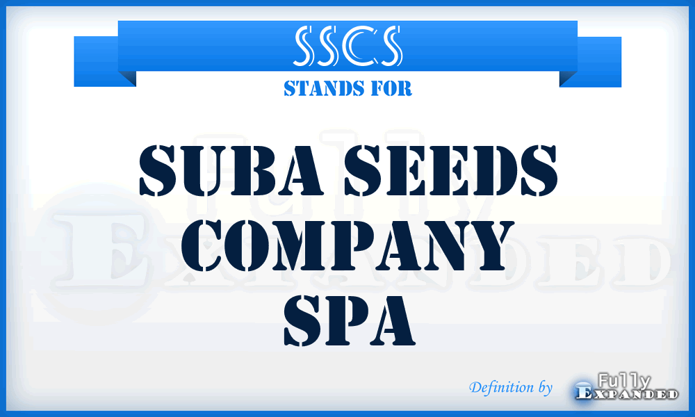 SSCS - Suba Seeds Company Spa