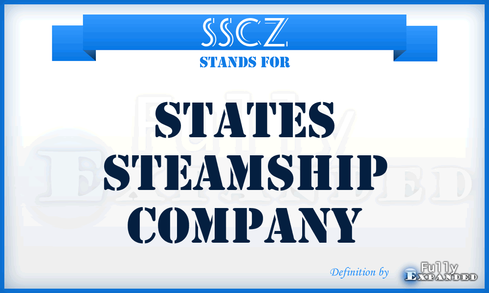 SSCZ - States Steamship Company