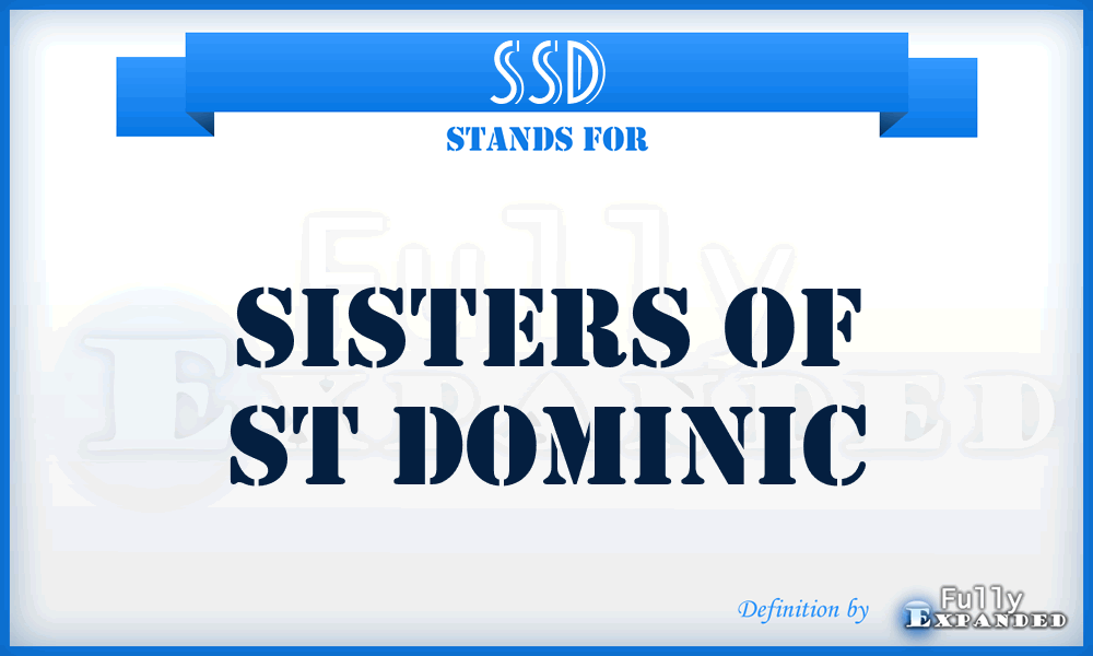 SSD - Sisters of St Dominic