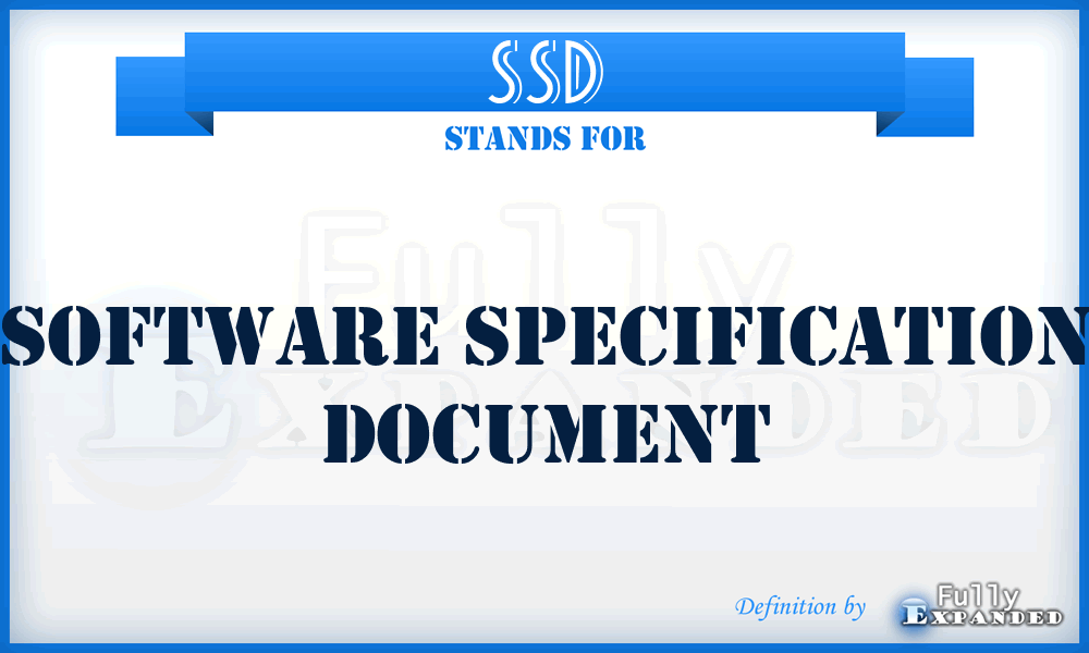 SSD - Software Specification Document