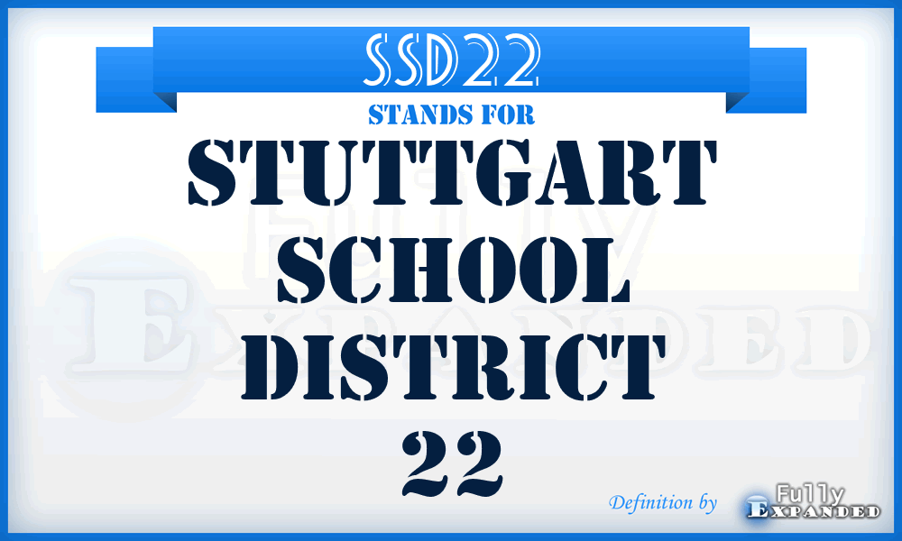 SSD22 - Stuttgart School District 22