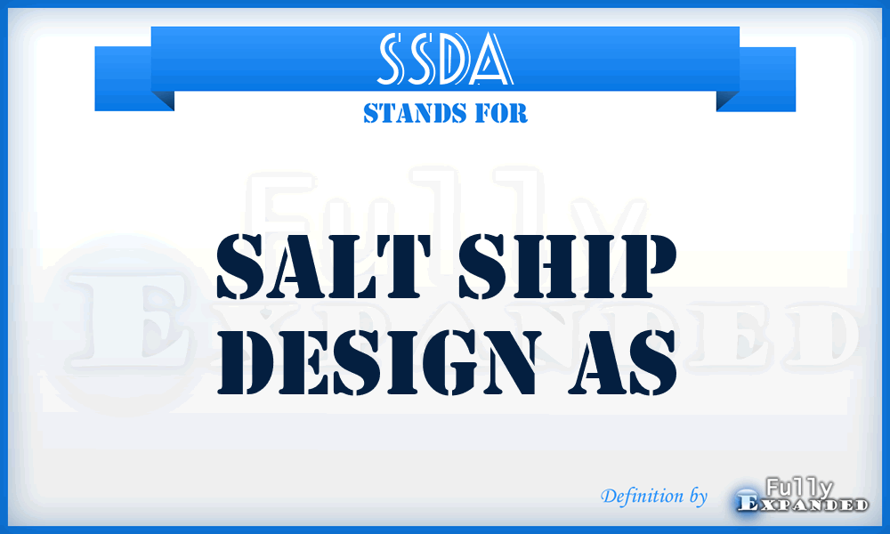 SSDA - Salt Ship Design As