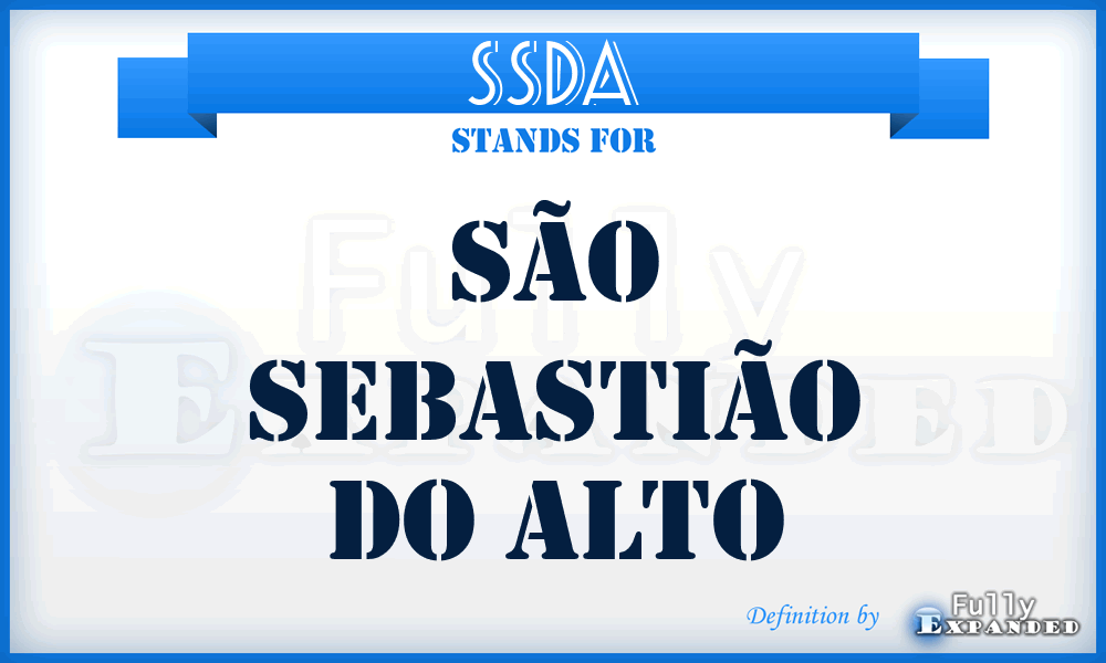 SSDA - São Sebastião Do Alto