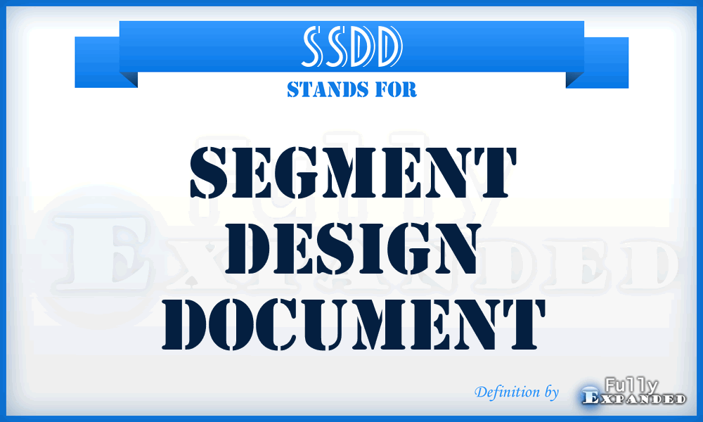 SSDD - segment design document
