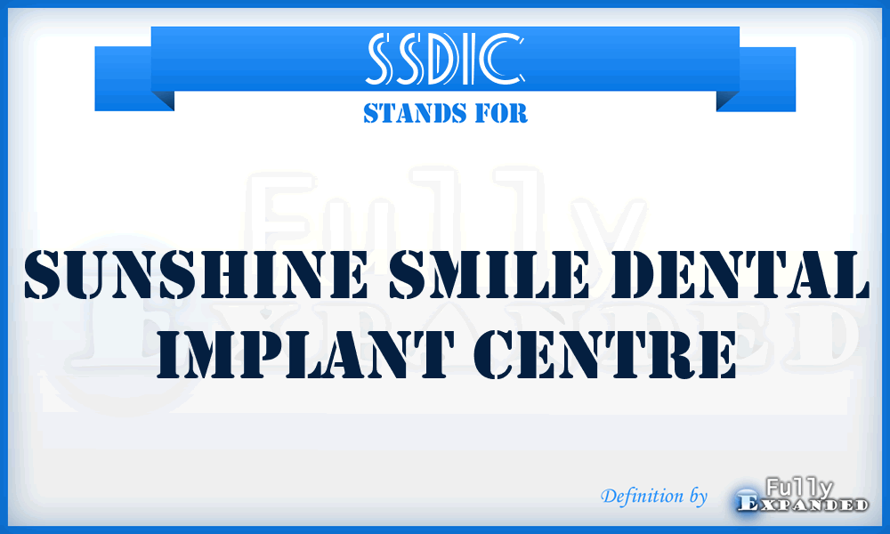 SSDIC - Sunshine Smile Dental Implant Centre