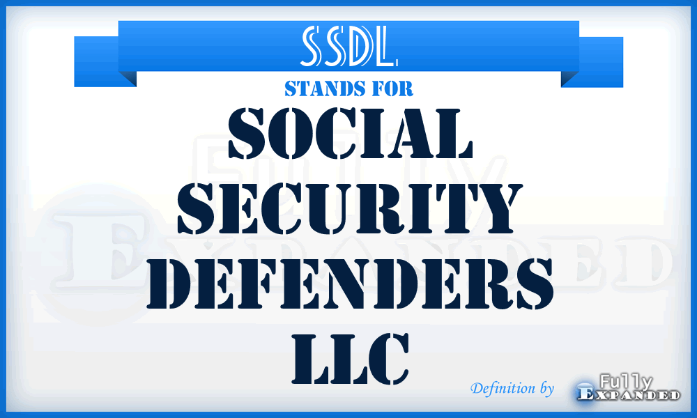 SSDL - Social Security Defenders LLC