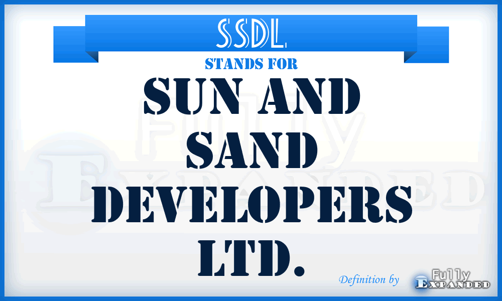 SSDL - Sun and Sand Developers Ltd.