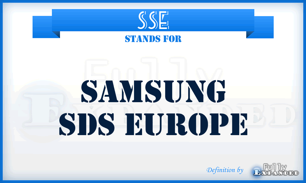 SSE - Samsung Sds Europe