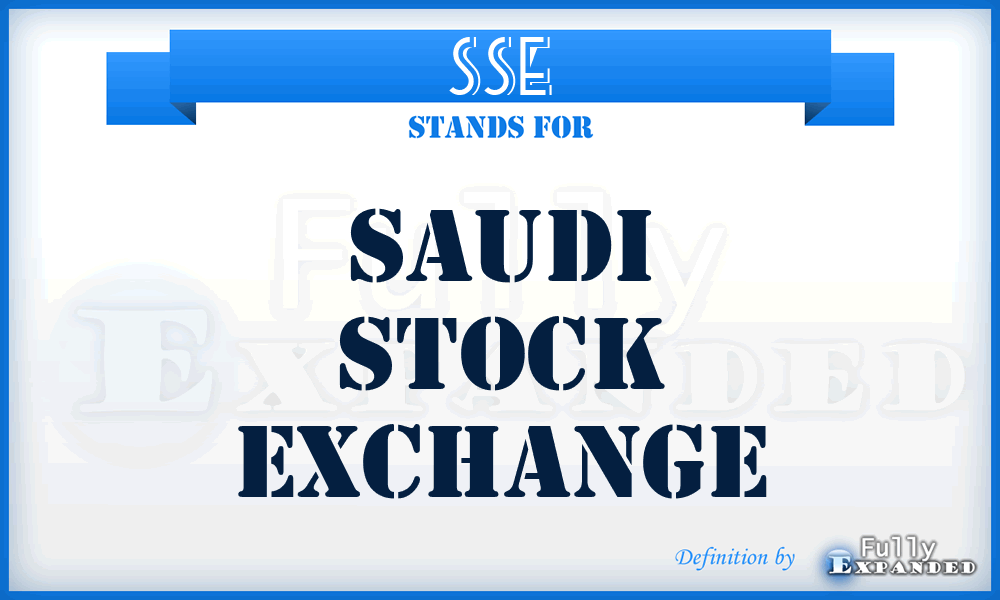 SSE - Saudi Stock Exchange