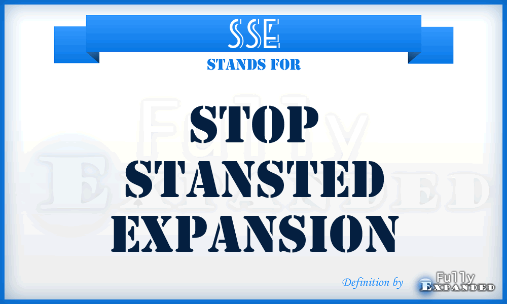 SSE - Stop Stansted Expansion