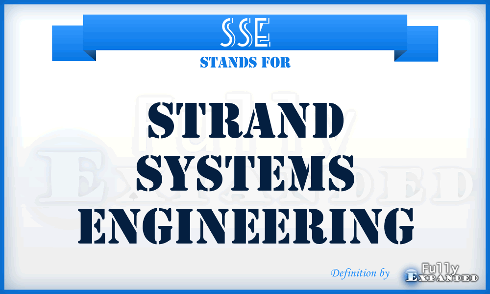 SSE - Strand Systems Engineering