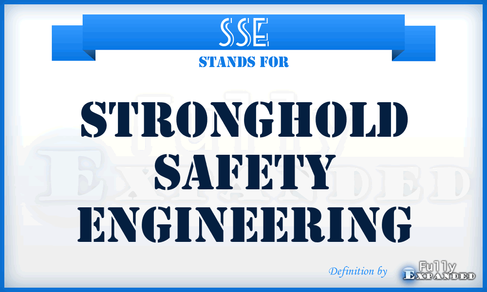 SSE - Stronghold Safety Engineering