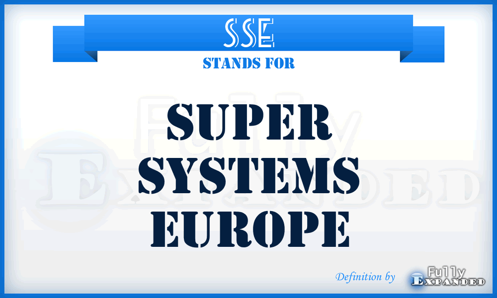 SSE - Super Systems Europe