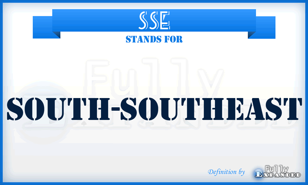 SSE - south-southeast