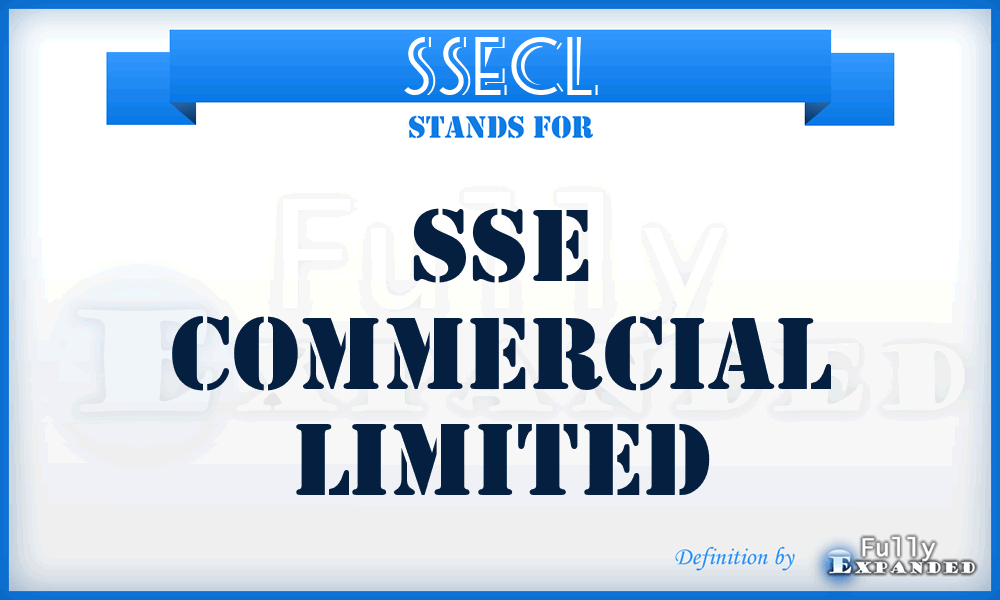 SSECL - SSE Commercial Limited