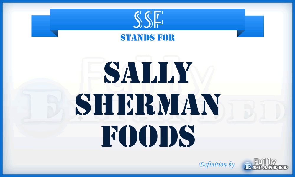 SSF - Sally Sherman Foods