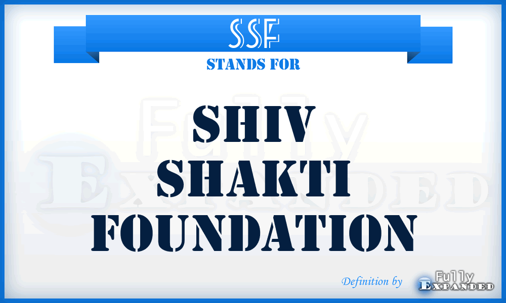 SSF - Shiv Shakti Foundation