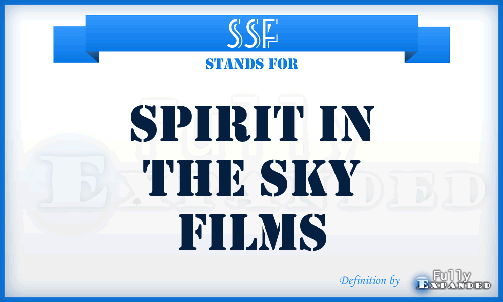 SSF - Spirit in the Sky Films