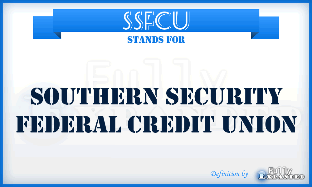 SSFCU - Southern Security Federal Credit Union