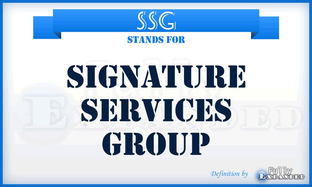 SSG - Signature Services Group