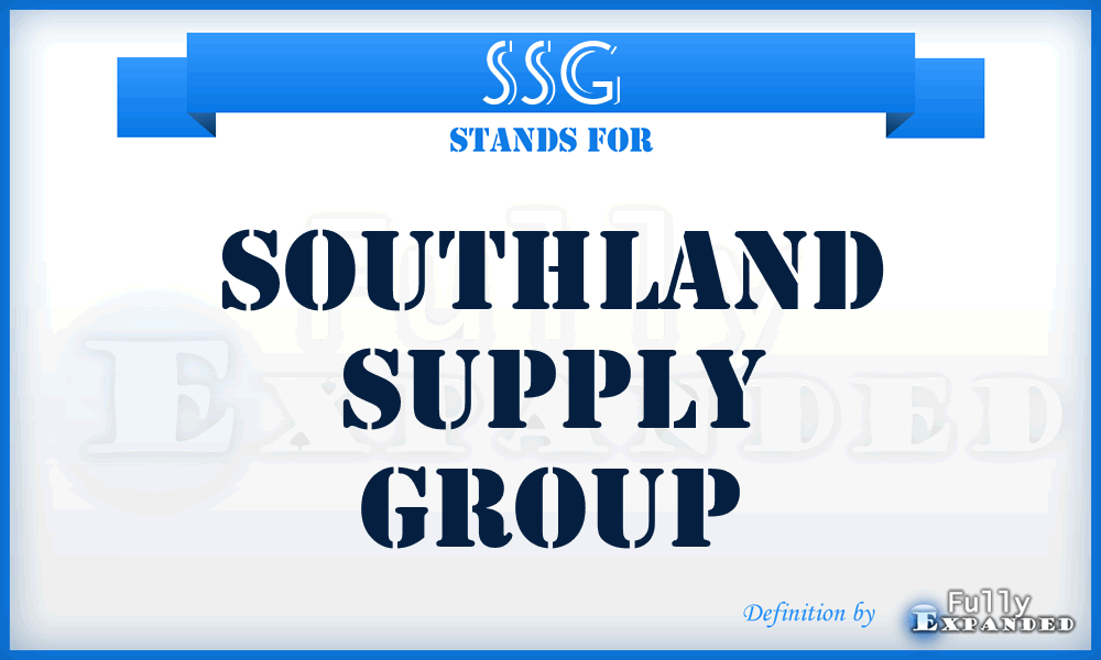 SSG - Southland Supply Group
