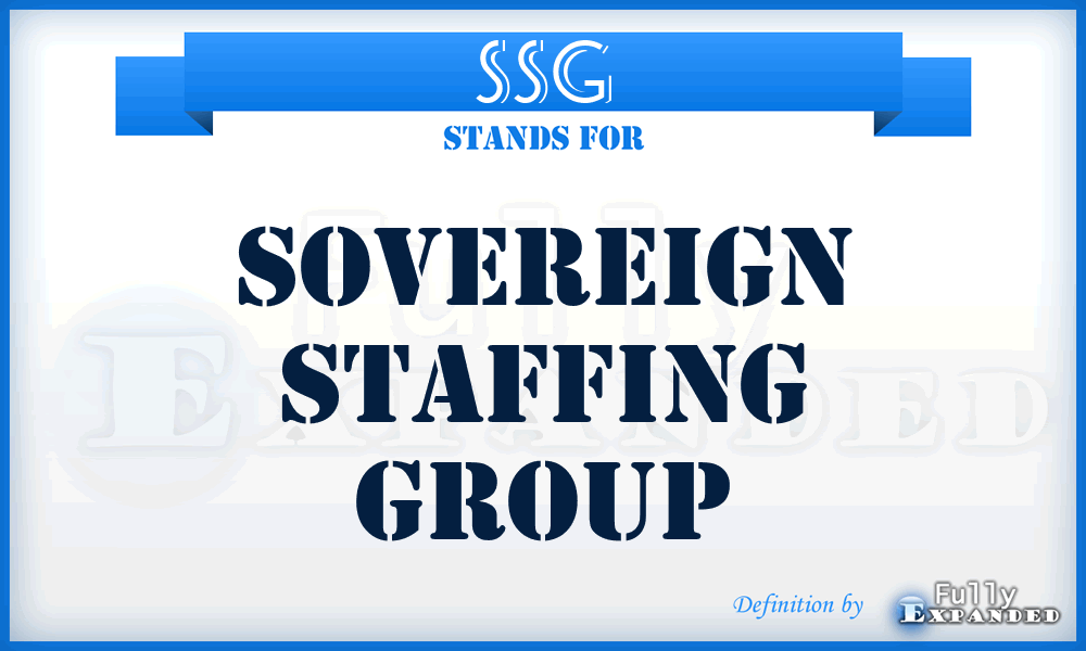 SSG - Sovereign Staffing Group