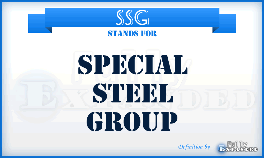 SSG - Special Steel Group
